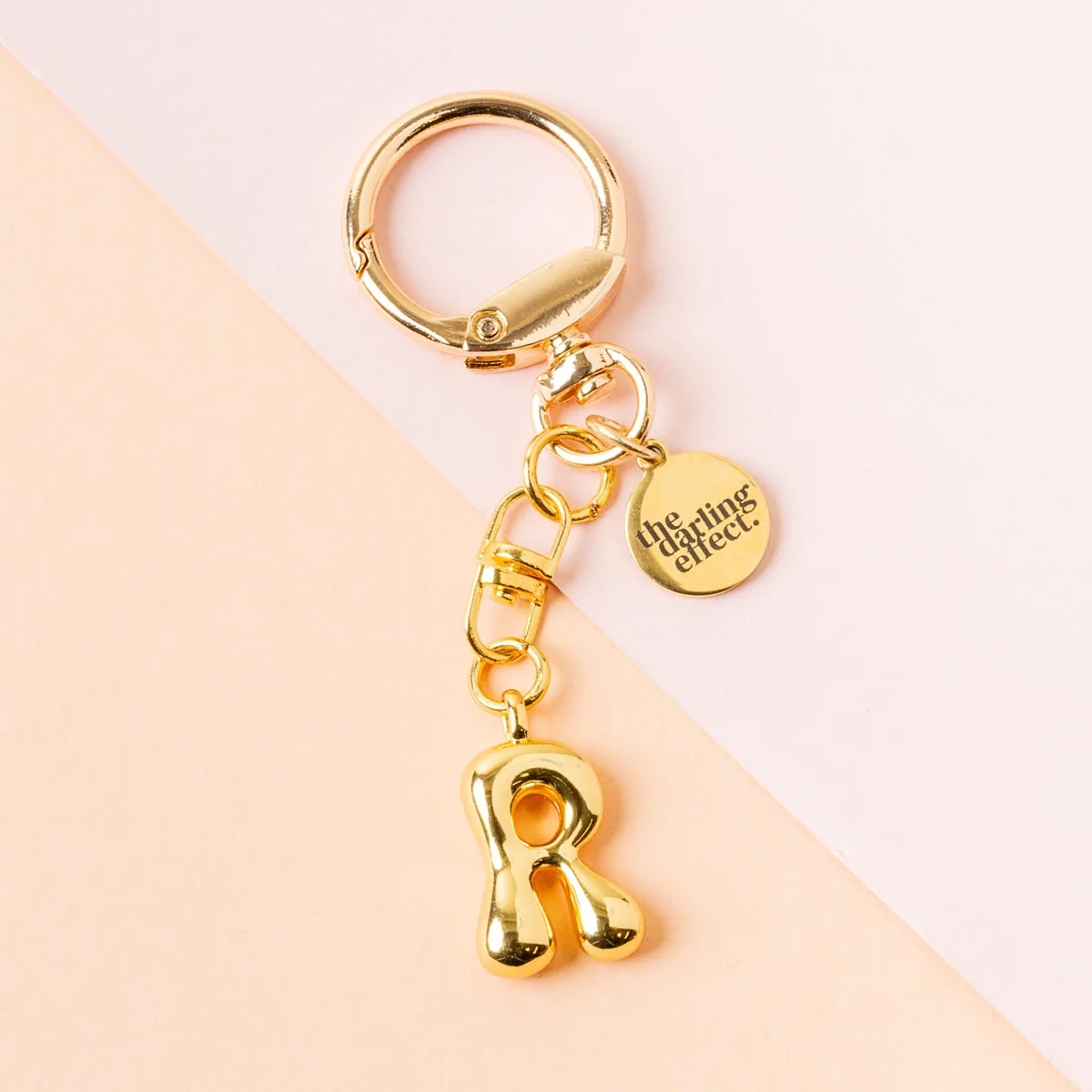 bubble letter keychain bag charm | r