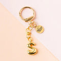 bubble letter keychain bag charm | s