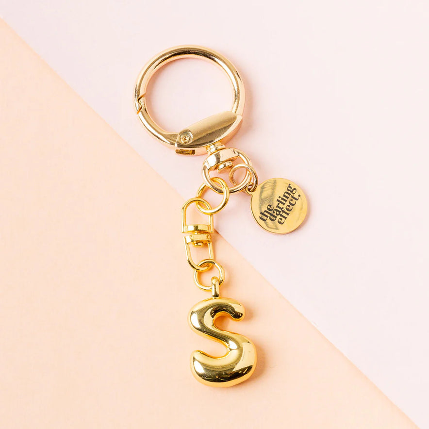 bubble letter keychain bag charm | s