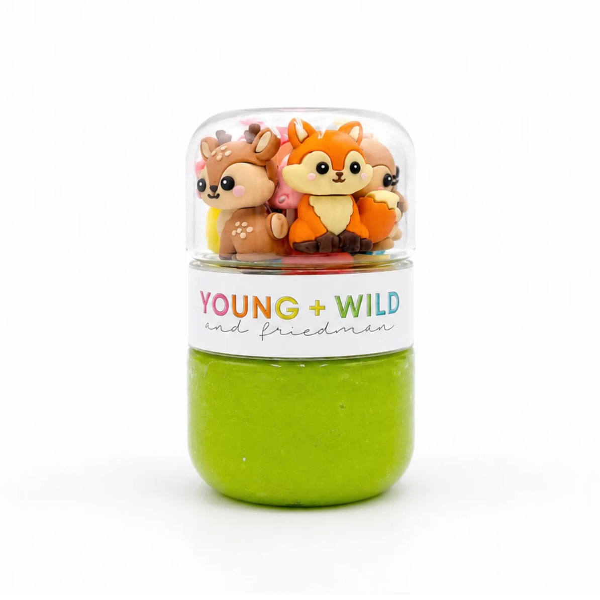 fall animals grab & go dough jar