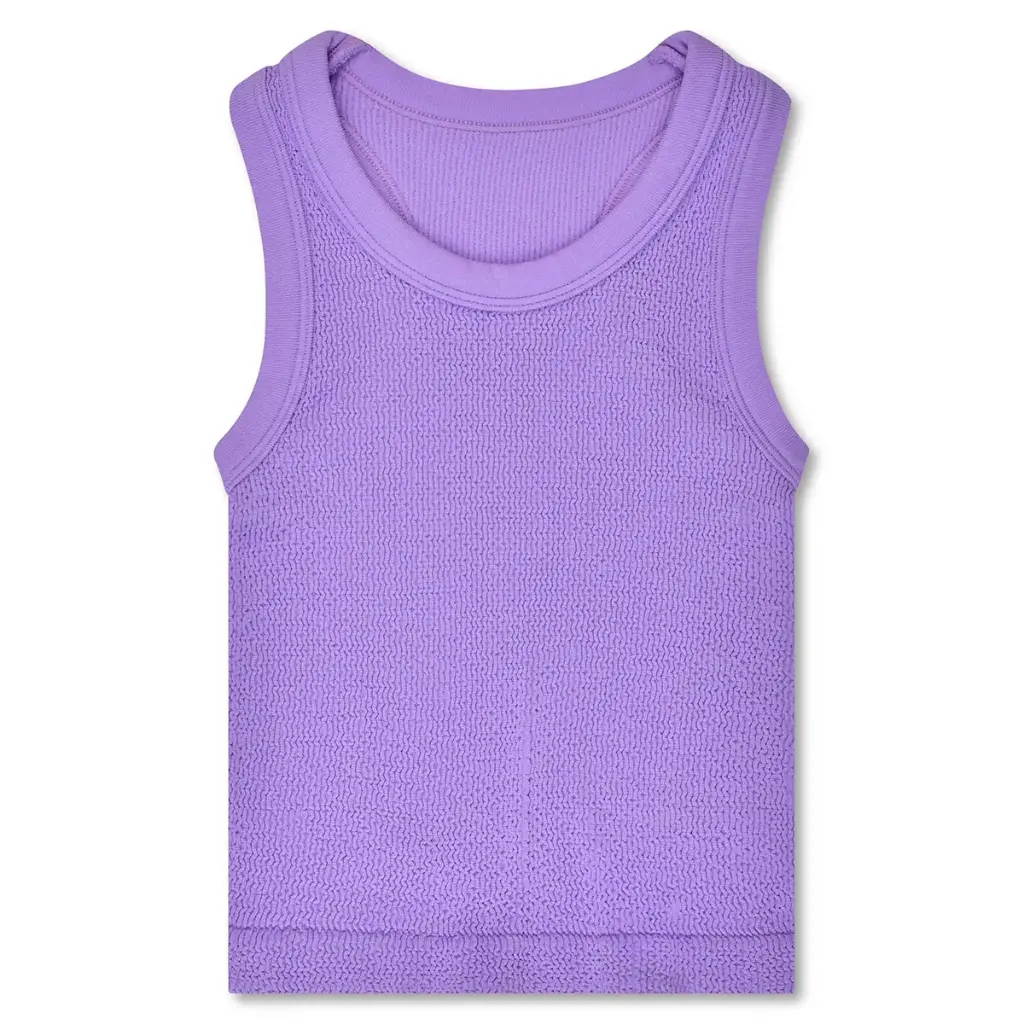 smocked racerback tank | vivid violet