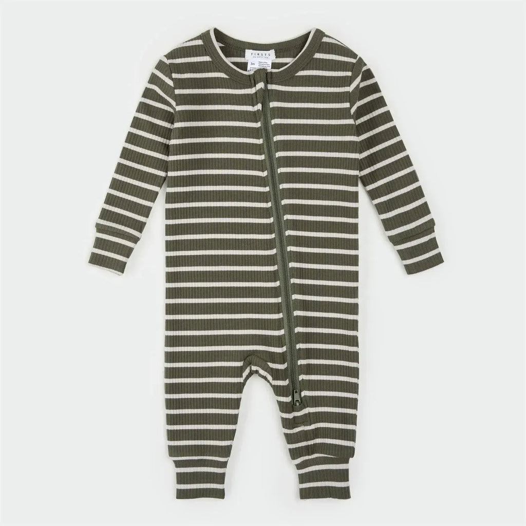 stripe zip sleeper
