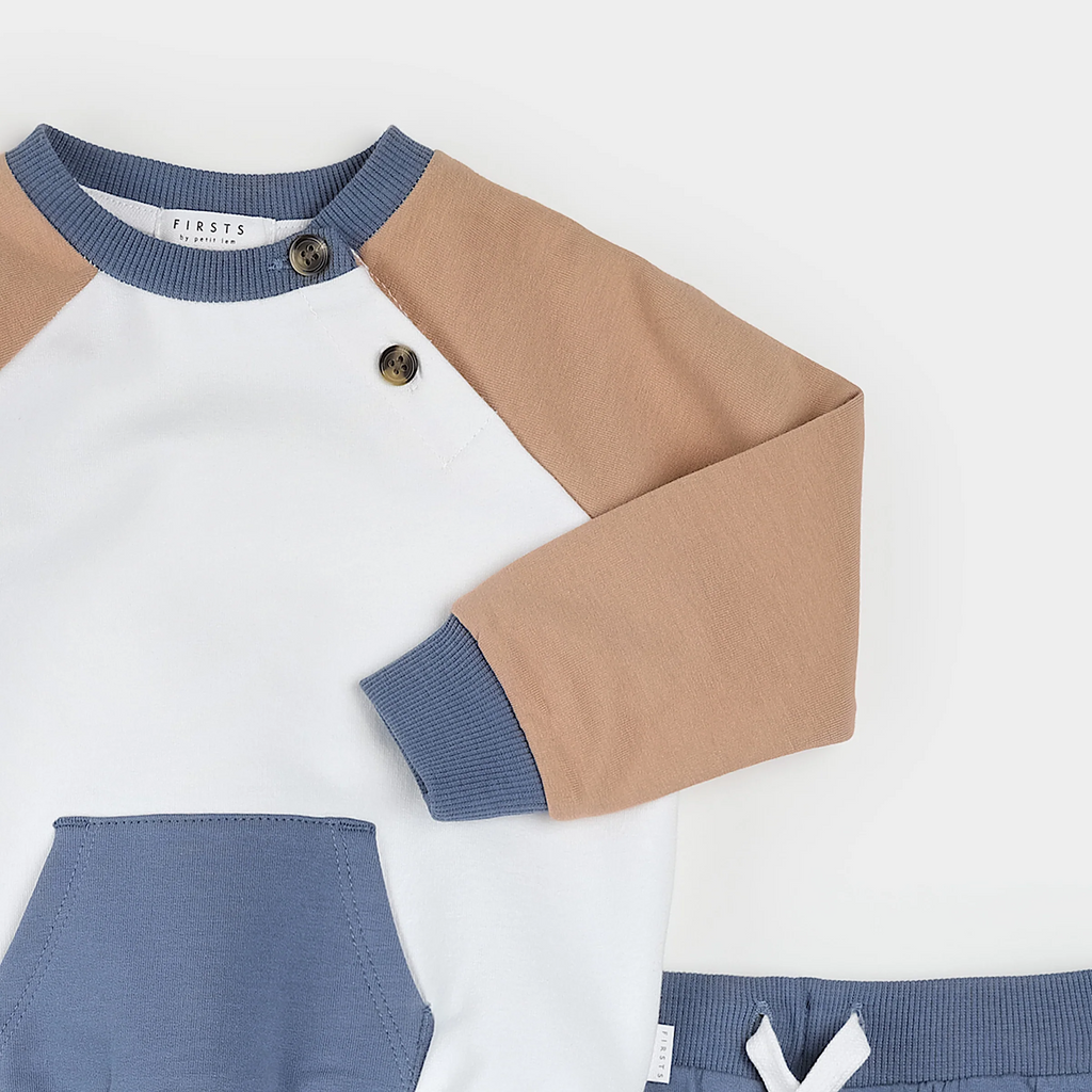 colorblock pullover + pant set