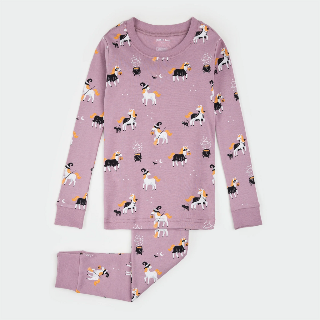 halloween unicorn pajama set