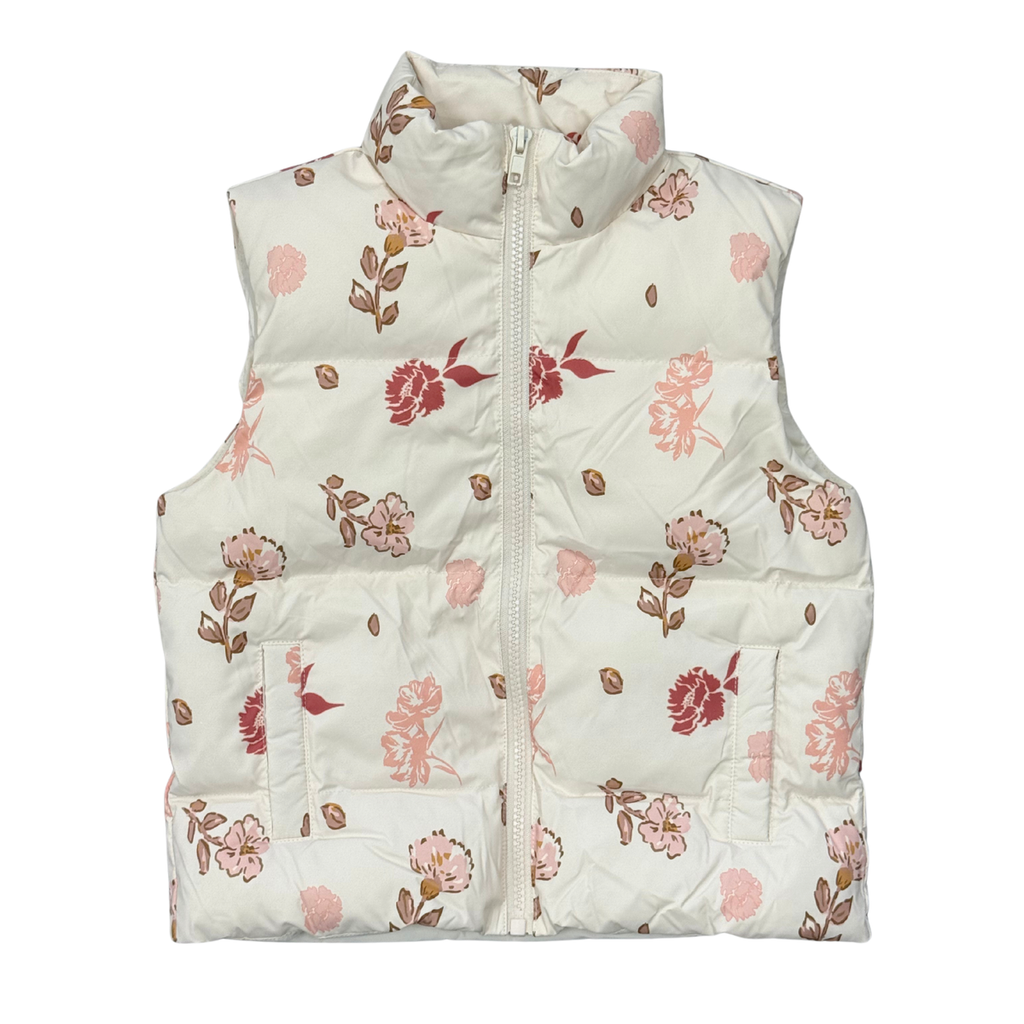 girls boho puffer vest