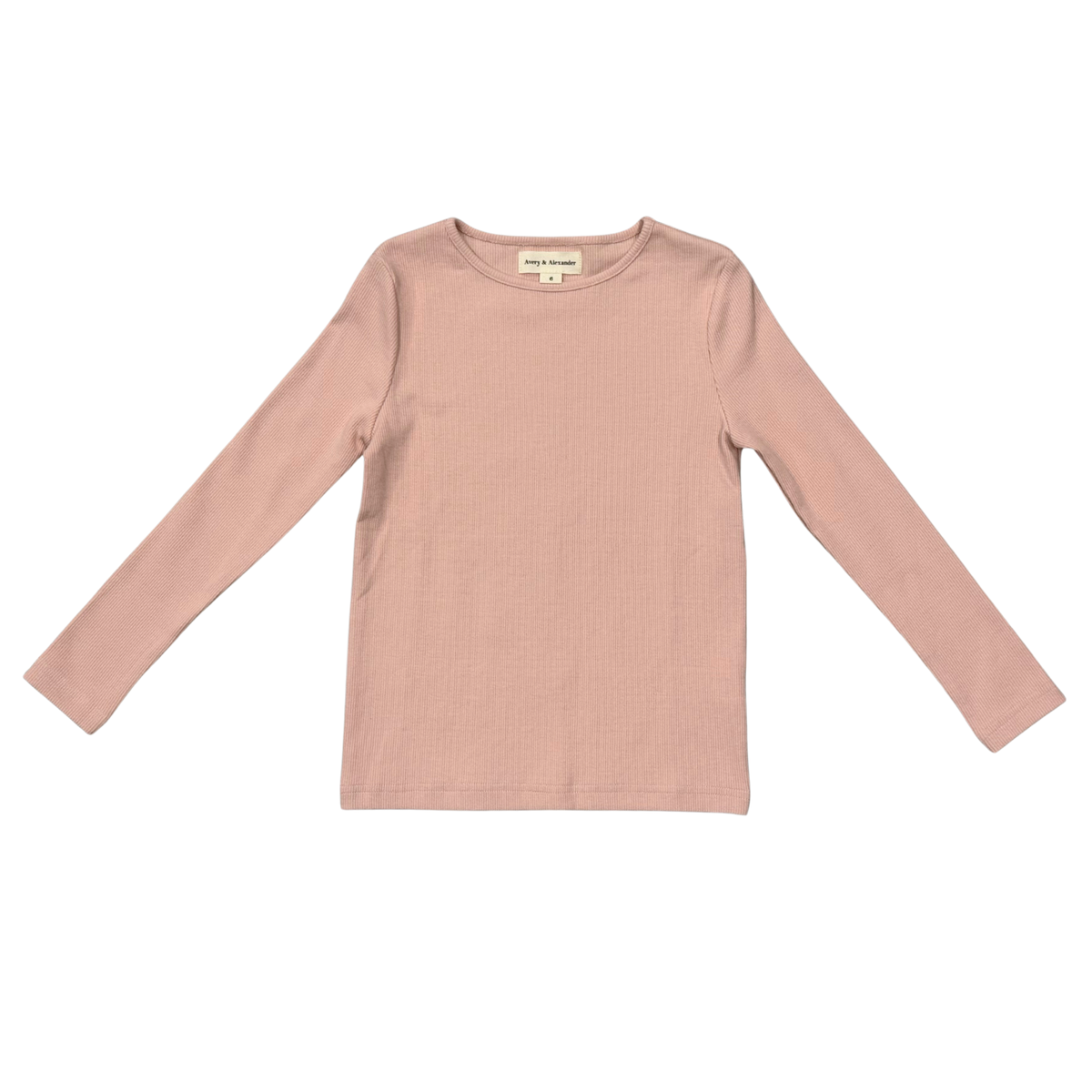 ribbed long sleeve shirt