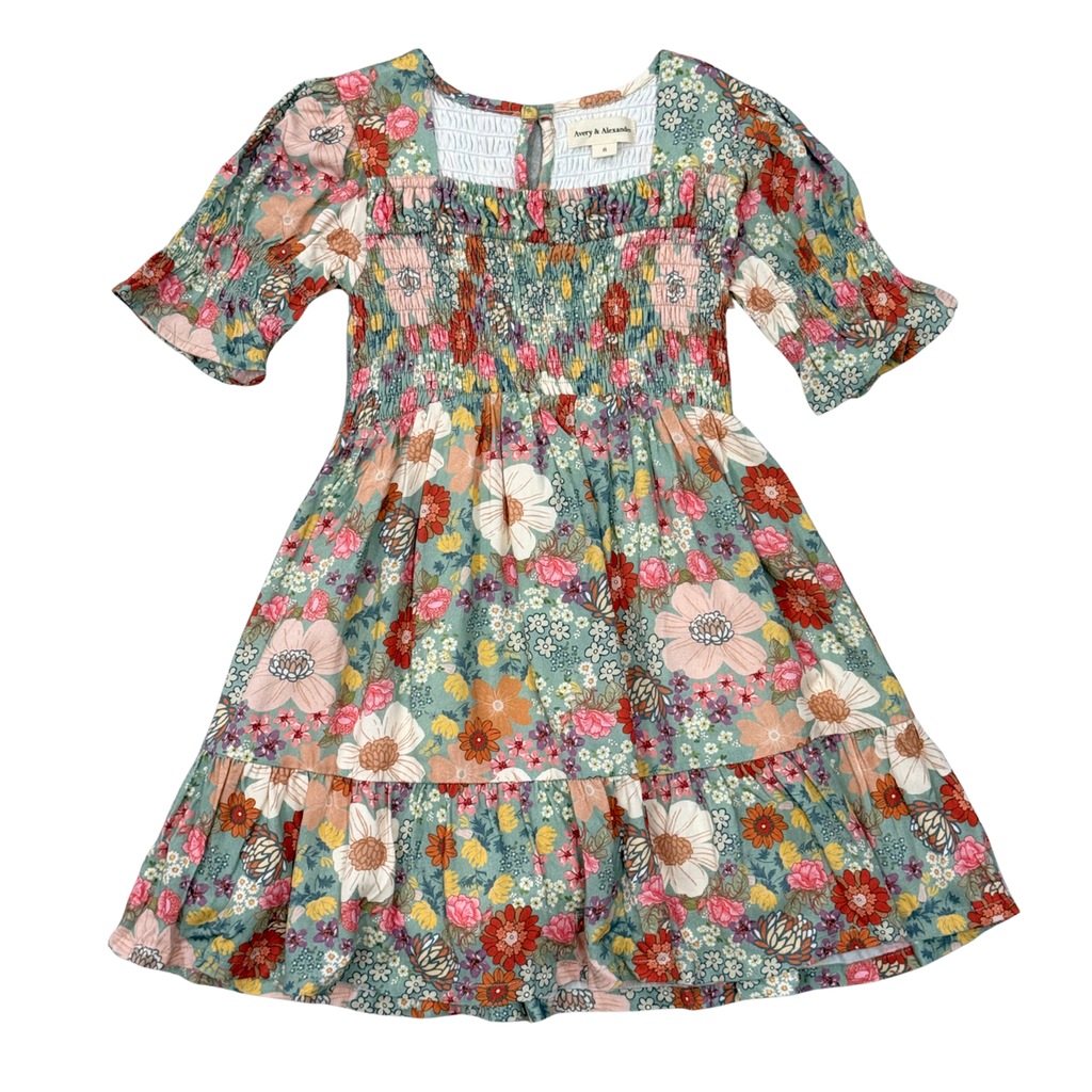 smocked babydoll dress