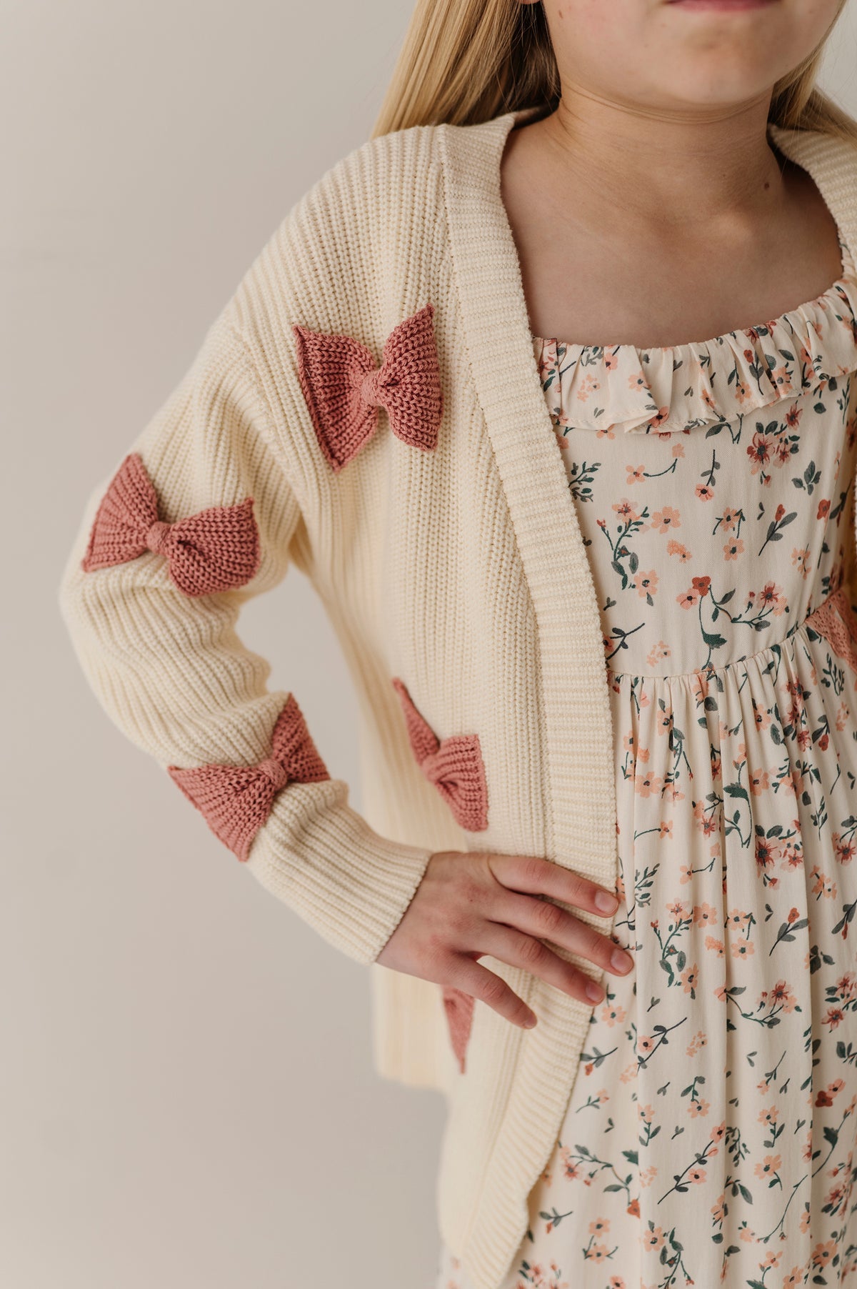bow cardigan