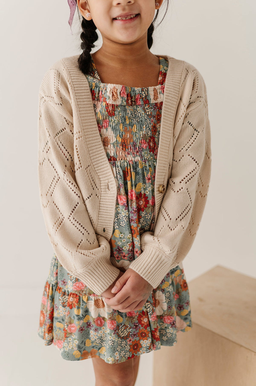 textured cardigan sweater