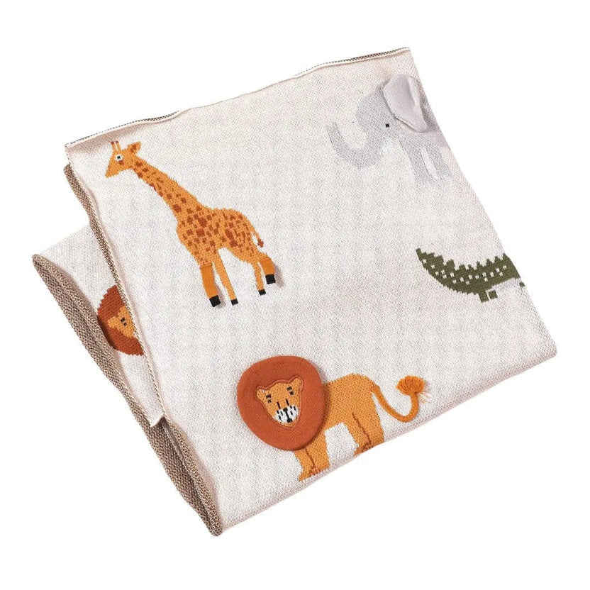 savannah 3D knit baby blanket