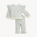 waffle floral girls 2pc set