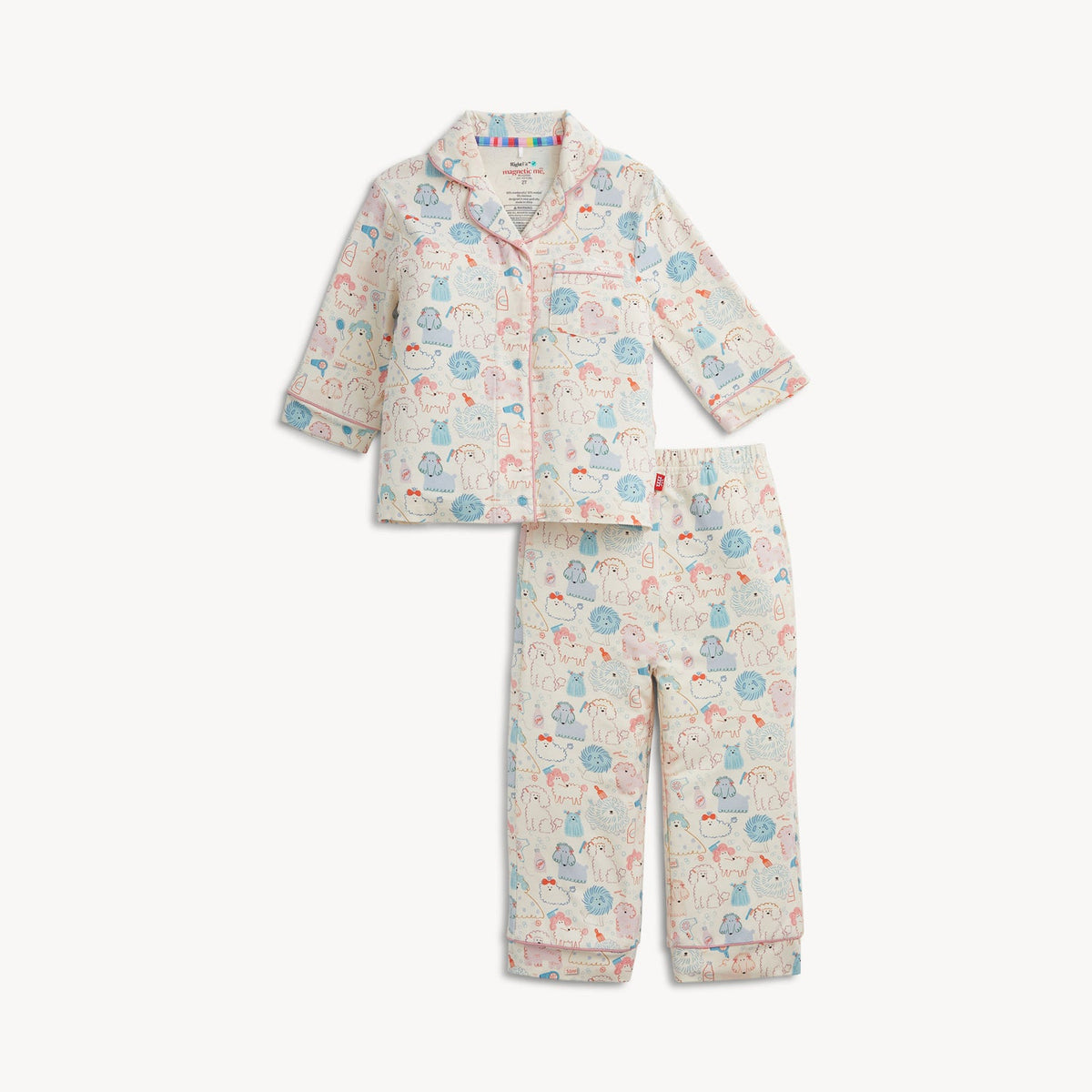 poodle pawlor long sleeve pj set